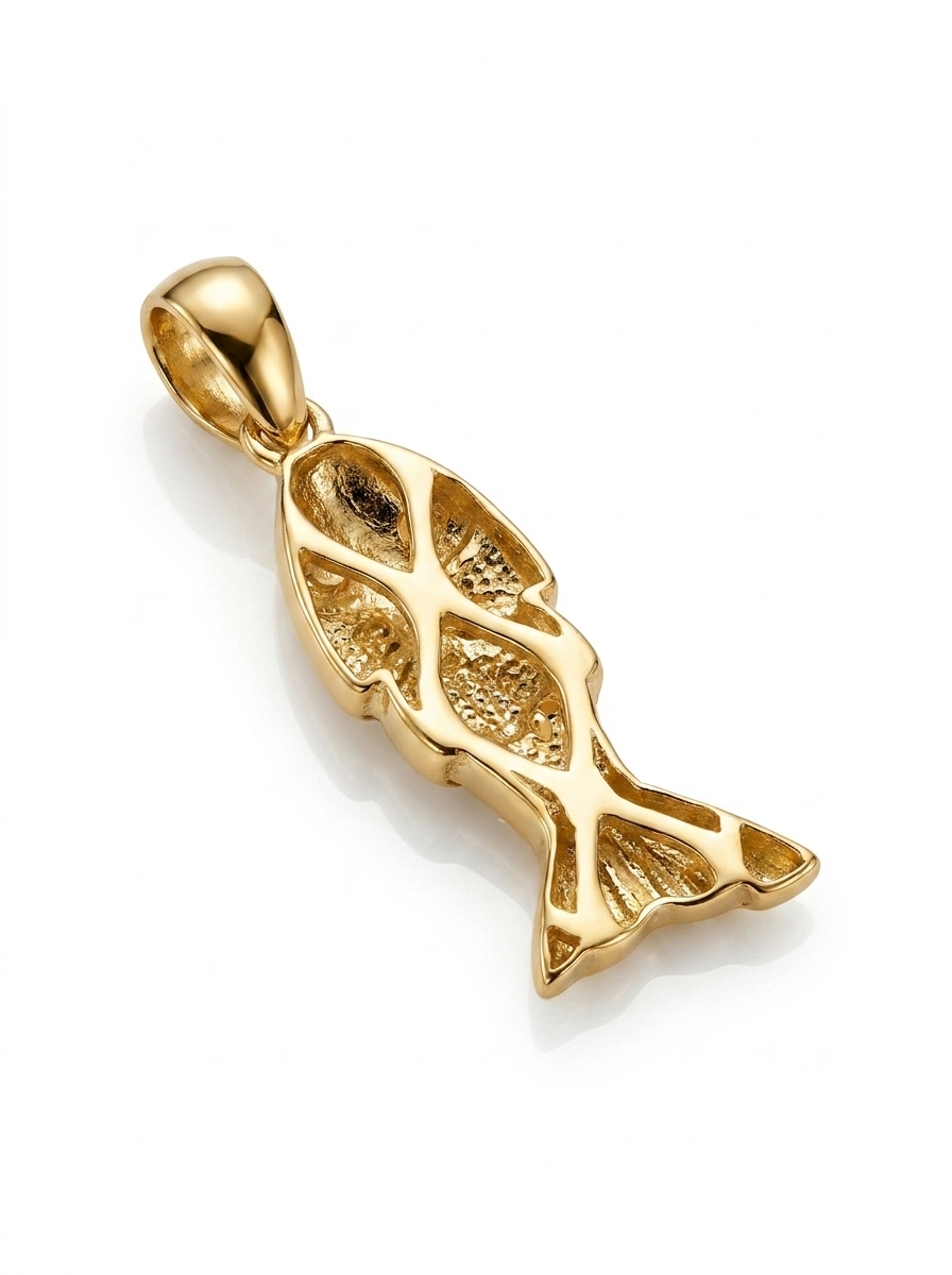 Swimming Koi Fish pendant — B