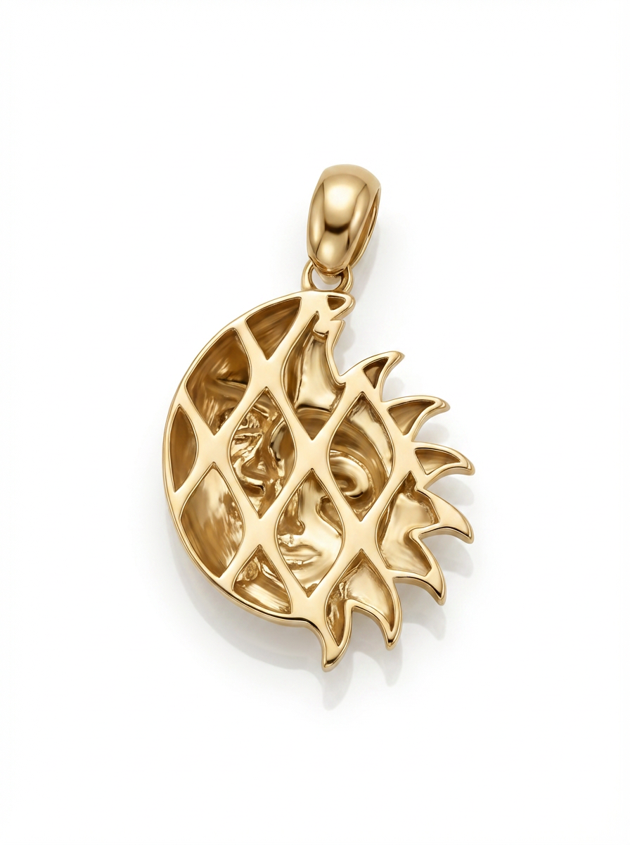Sun and Moon pendant — B