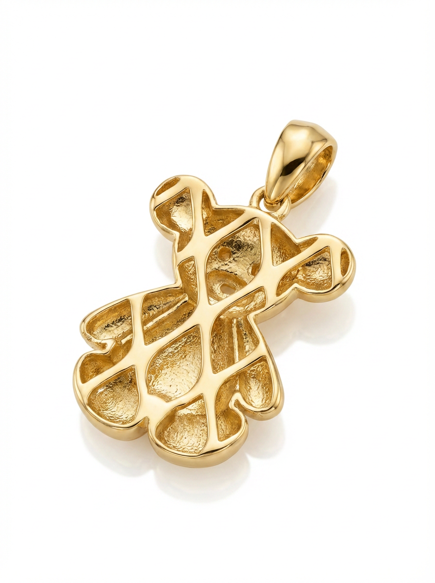 Seated Teddy Bear pendant — B