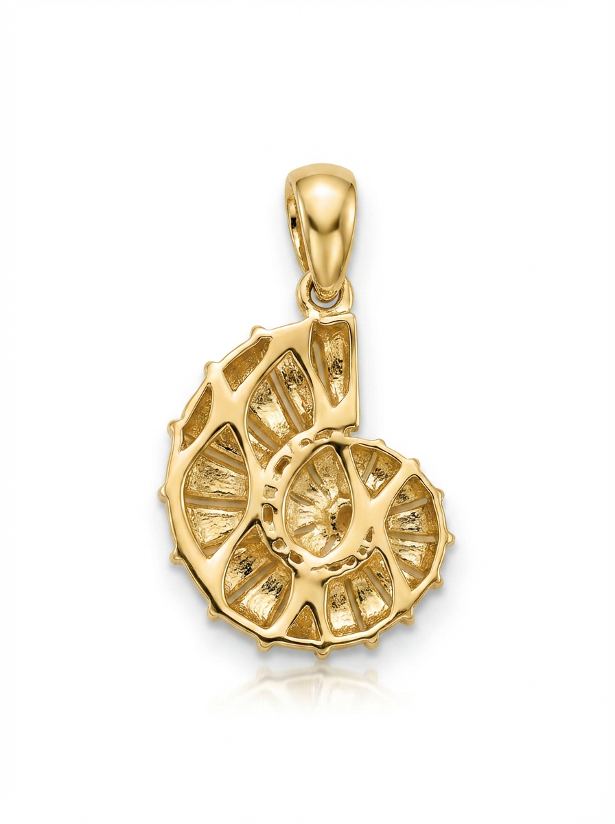 Spiral Nautilus pendant — B