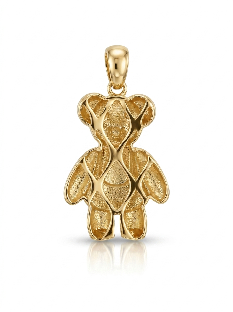 Stitched Teddy Bear pendant — B