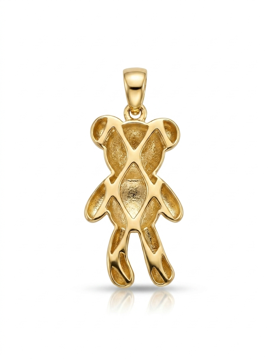 Standing Plush Bear pendant — B