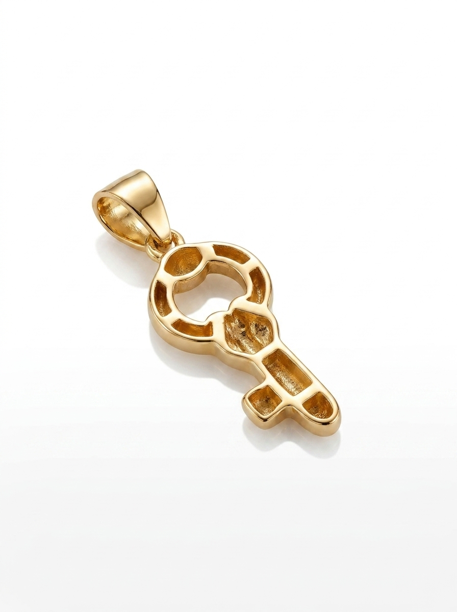 Vintage Skeleton Key pendant — B