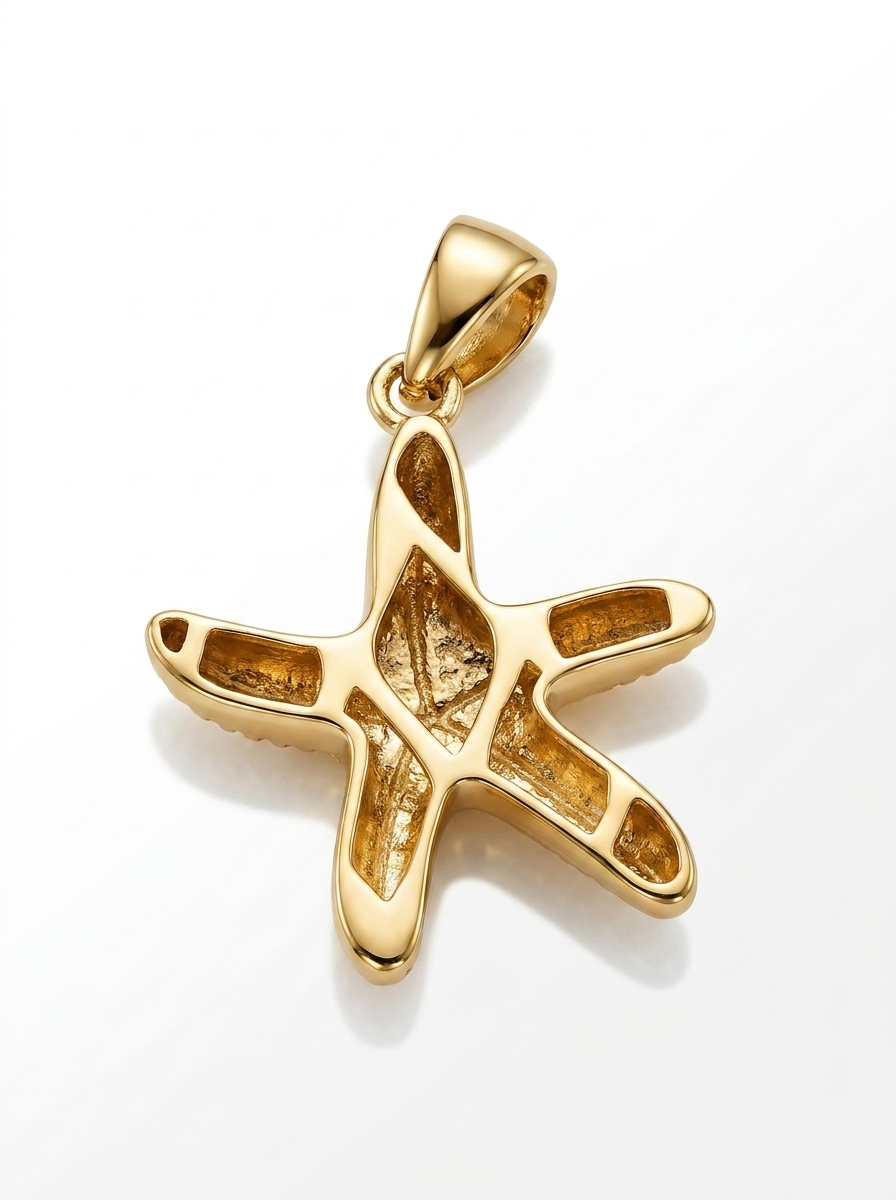 Beaded Starfish pendant — B