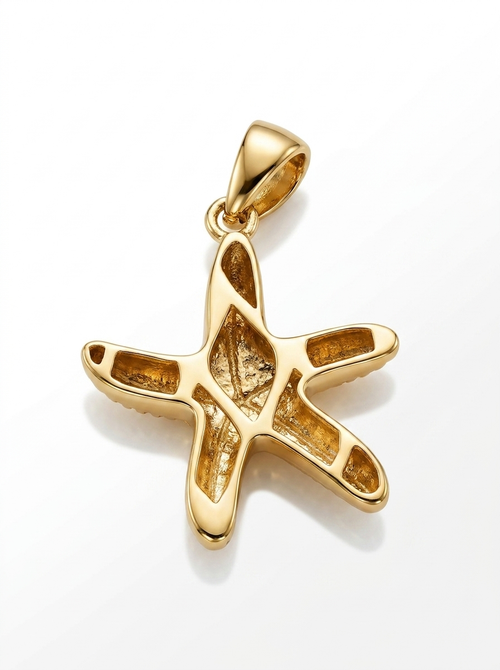 Beaded Starfish pendant — B