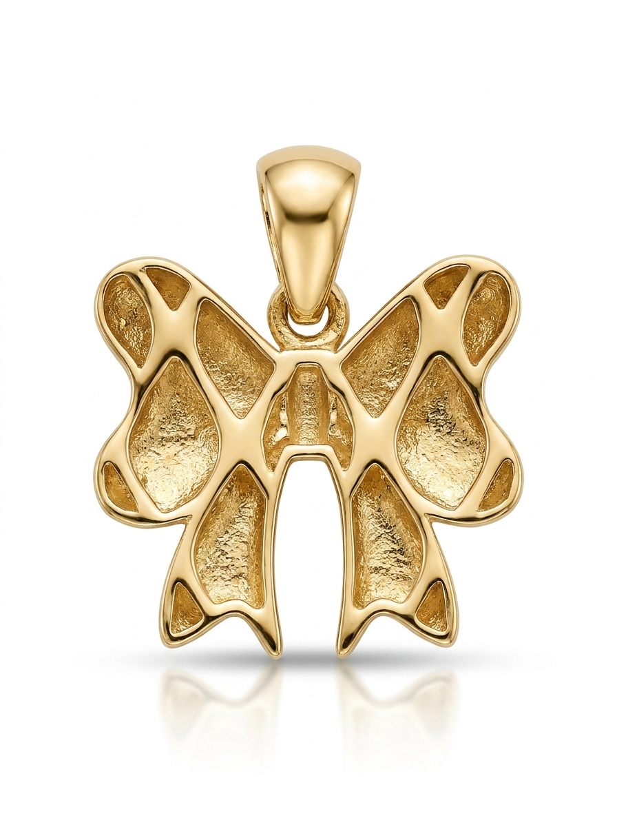 Classic Puffed Bow pendant — B
