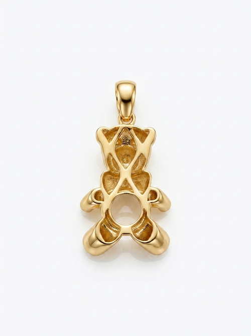 Bear with Hoop pendant — B