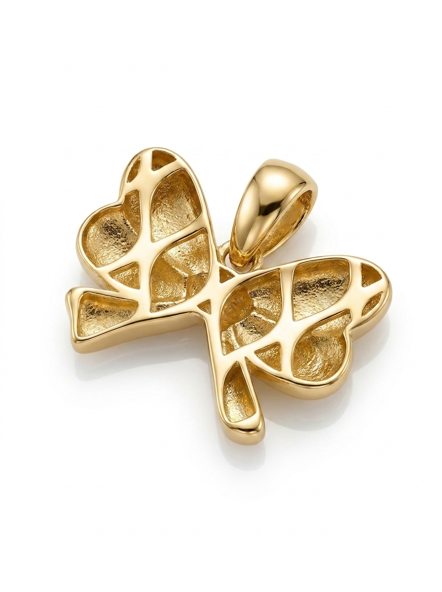 Trailing Bow Ribbon pendant — B