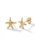 Ocean Starfish Gold Earring - Gold Earring Pair