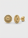 Blooming Daisy Gold Earring - Gold Earring Pair