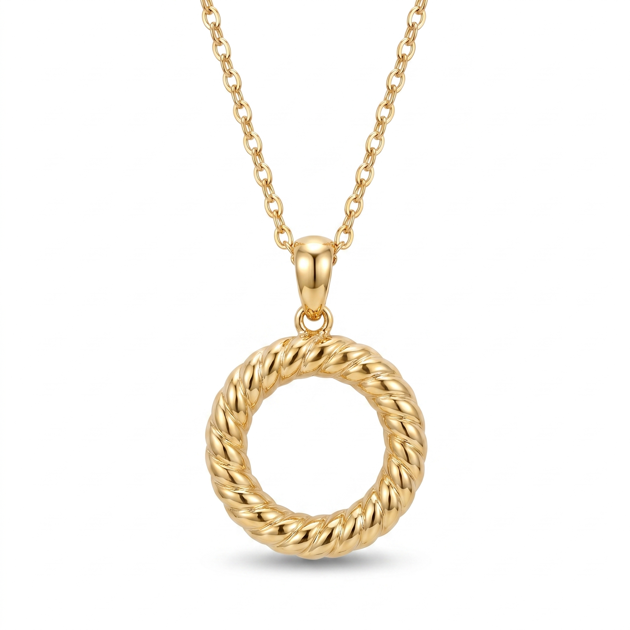 Twisted Rope Circle pendant — FCP