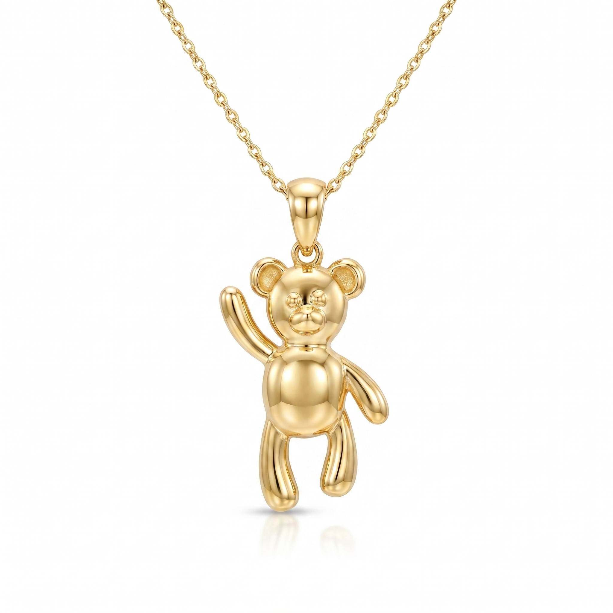 Waving Teddy Bear pendant — FCP