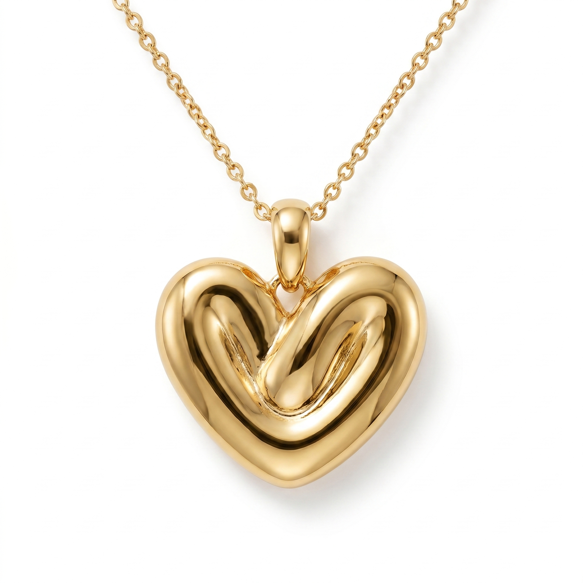 Puffy Ribbon Heart pendant — FCP
