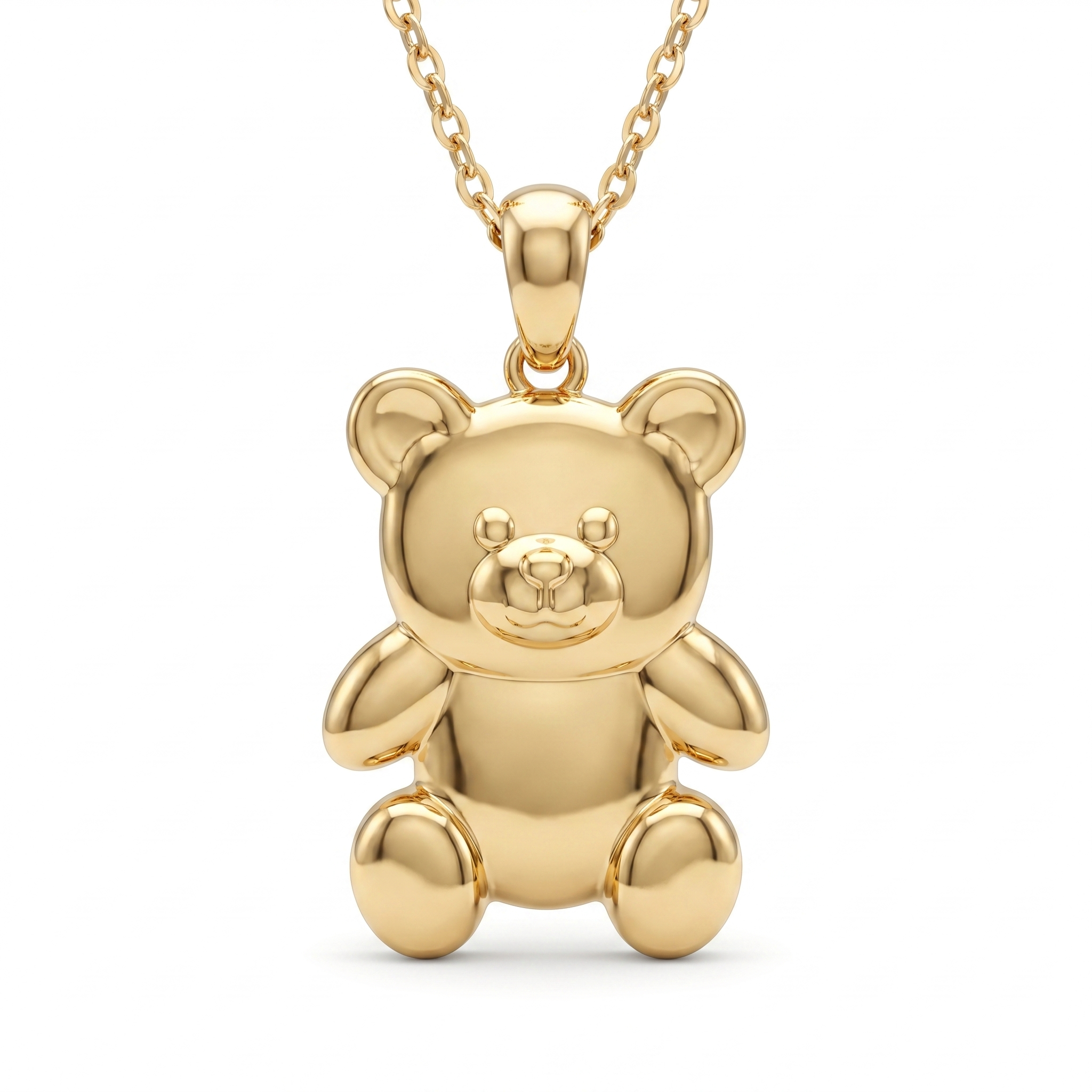 Polished Teddy Bear pendant — FCP