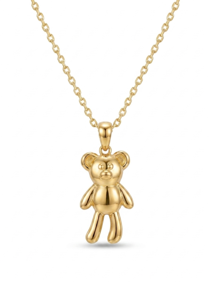 Standing Plush Bear pendant — FCP