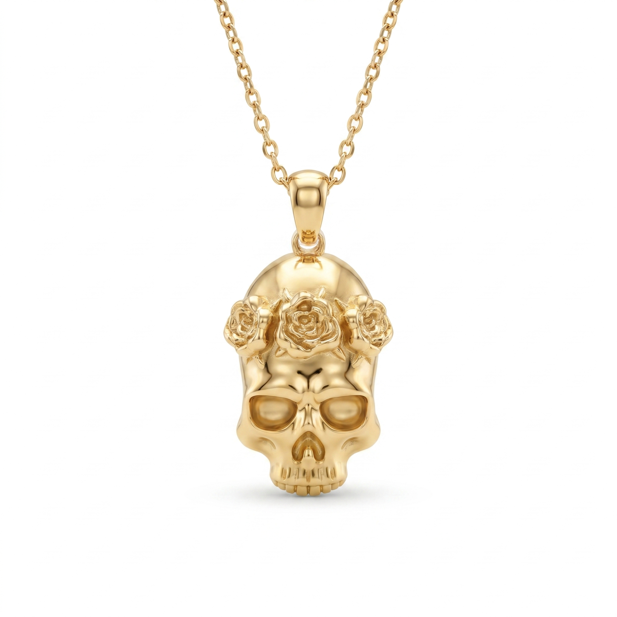 Rose Crown Skull pendant — FCP