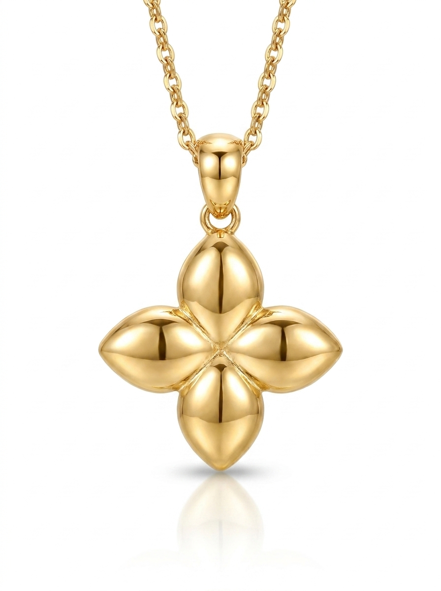 Puffed Clover pendant — FCP