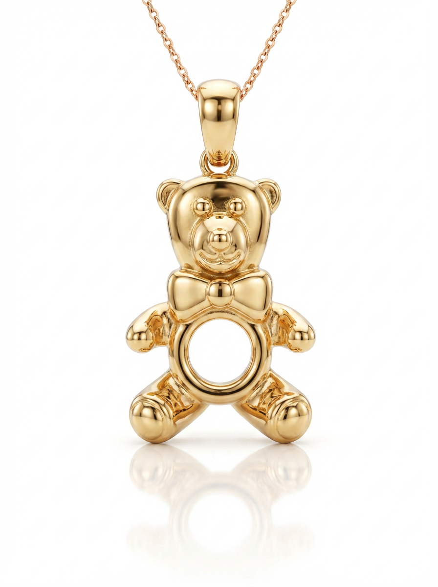 Bear with Hoop pendant — FCP