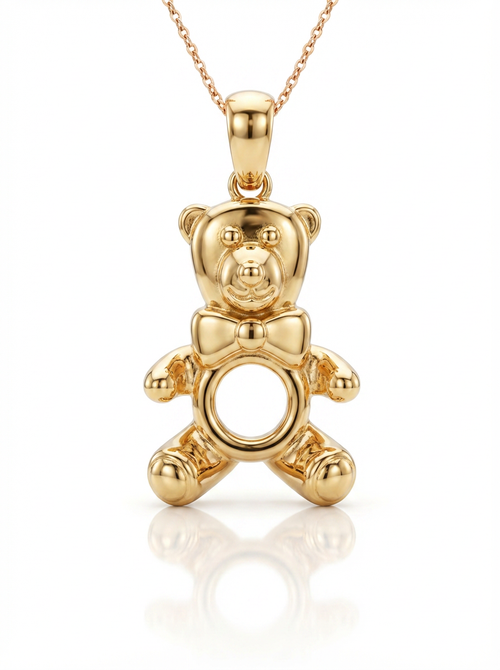 Bear with Hoop pendant — FCP