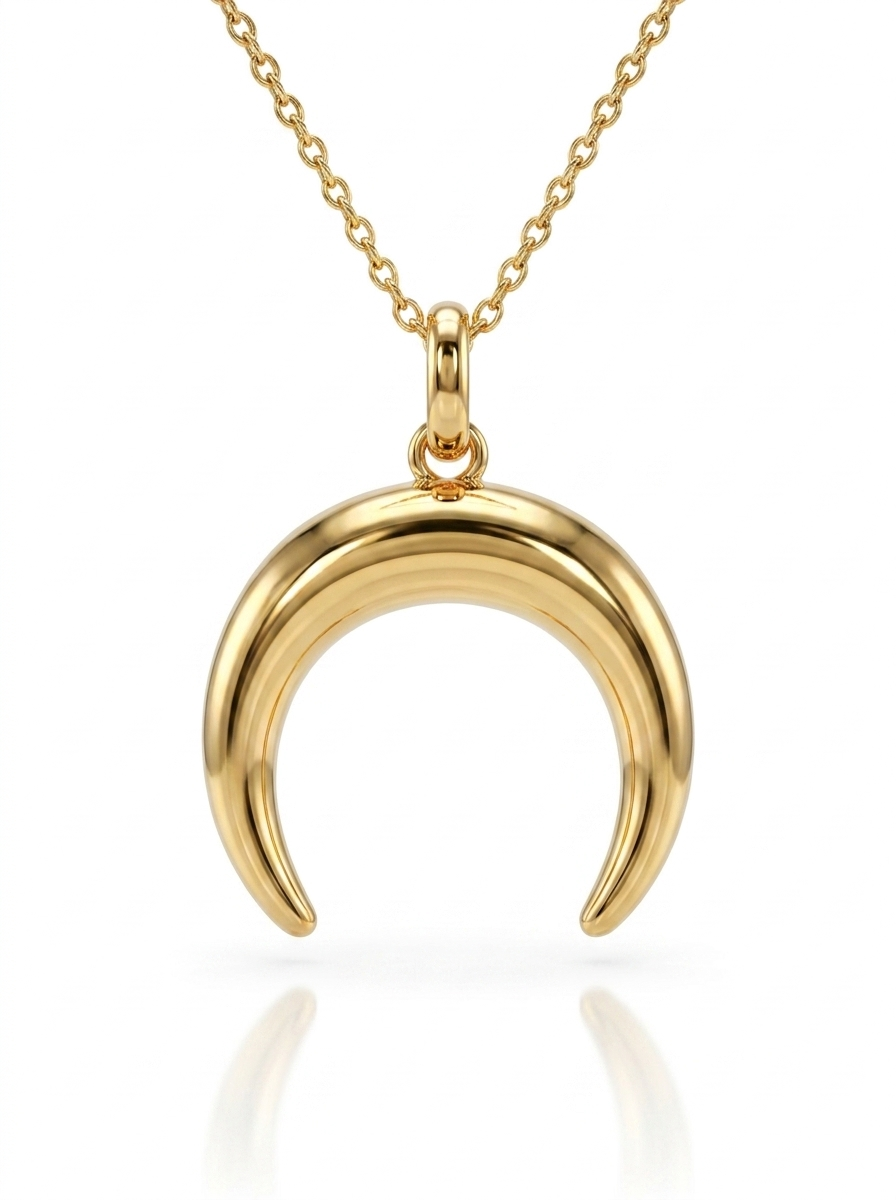 Smooth Double Horn pendant — FCP