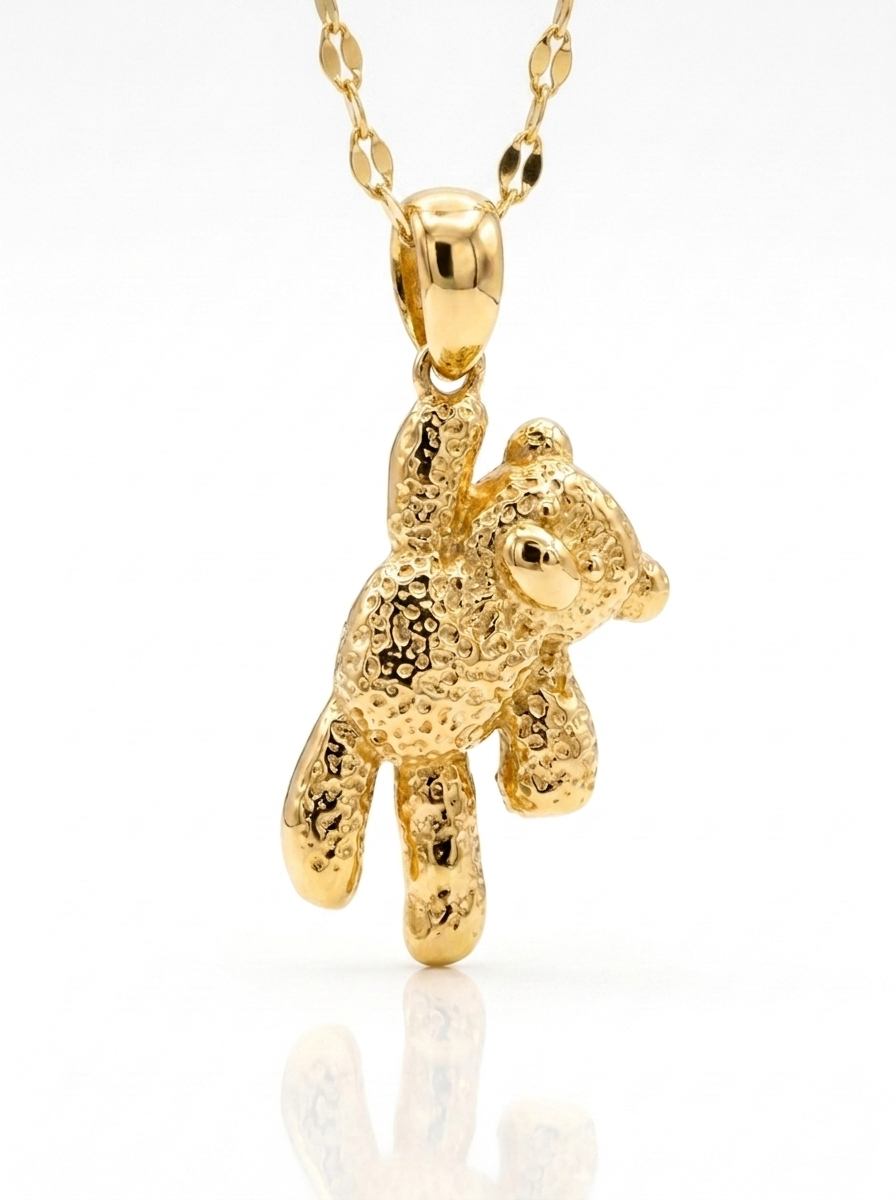 Textured Teddy Bear pendant — LCP
