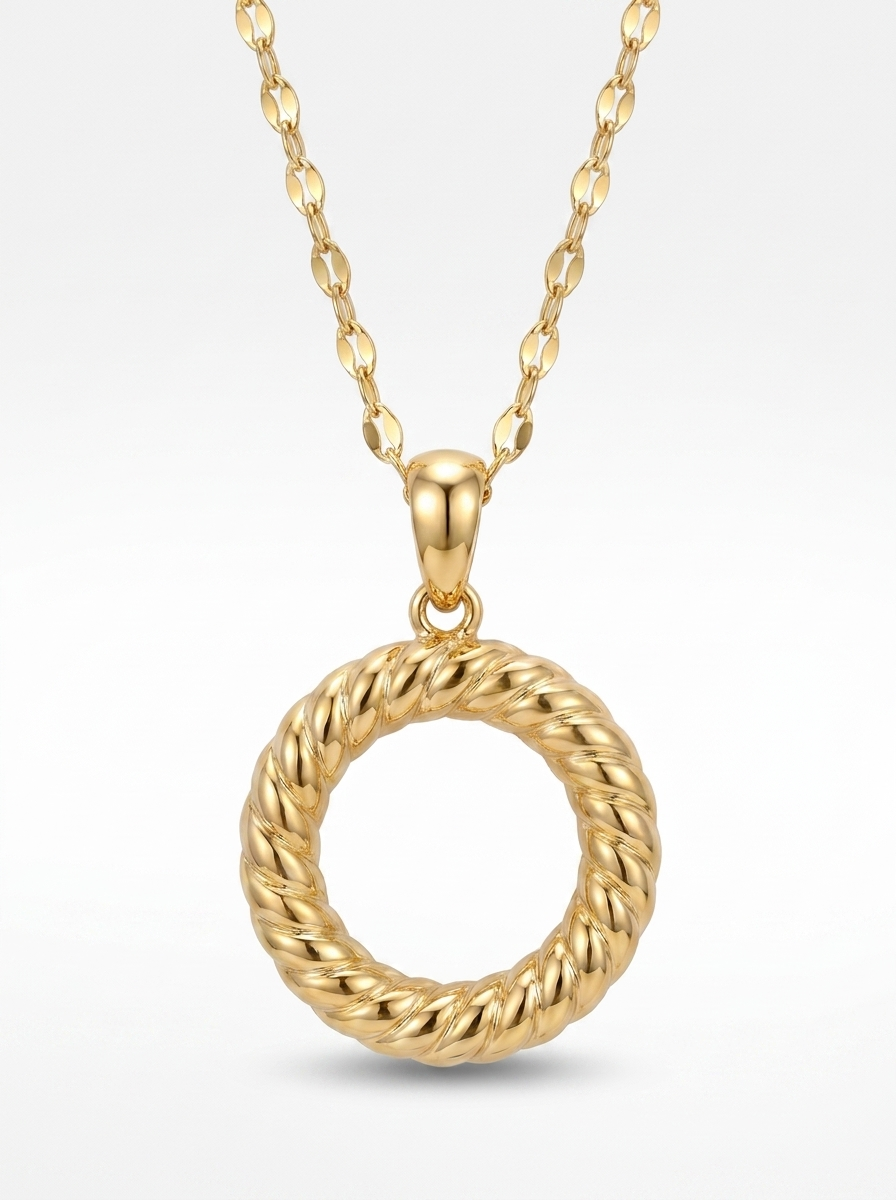 Twisted Rope Circle pendant — LCP