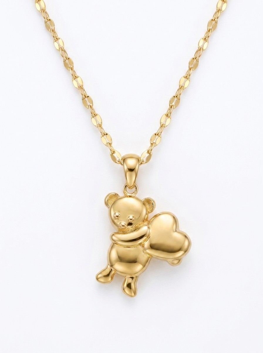 Bear Hugging Heart pendant — LCP