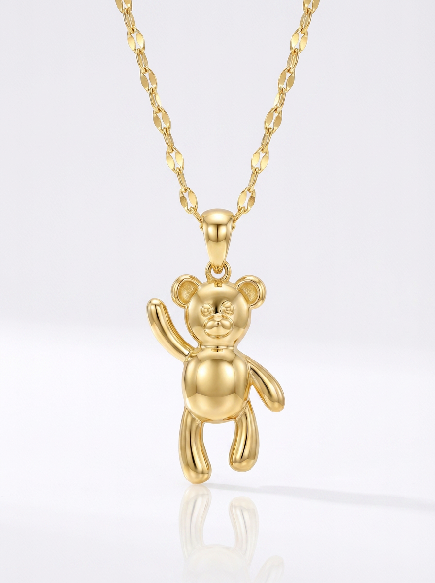 Waving Teddy Bear pendant — LCP