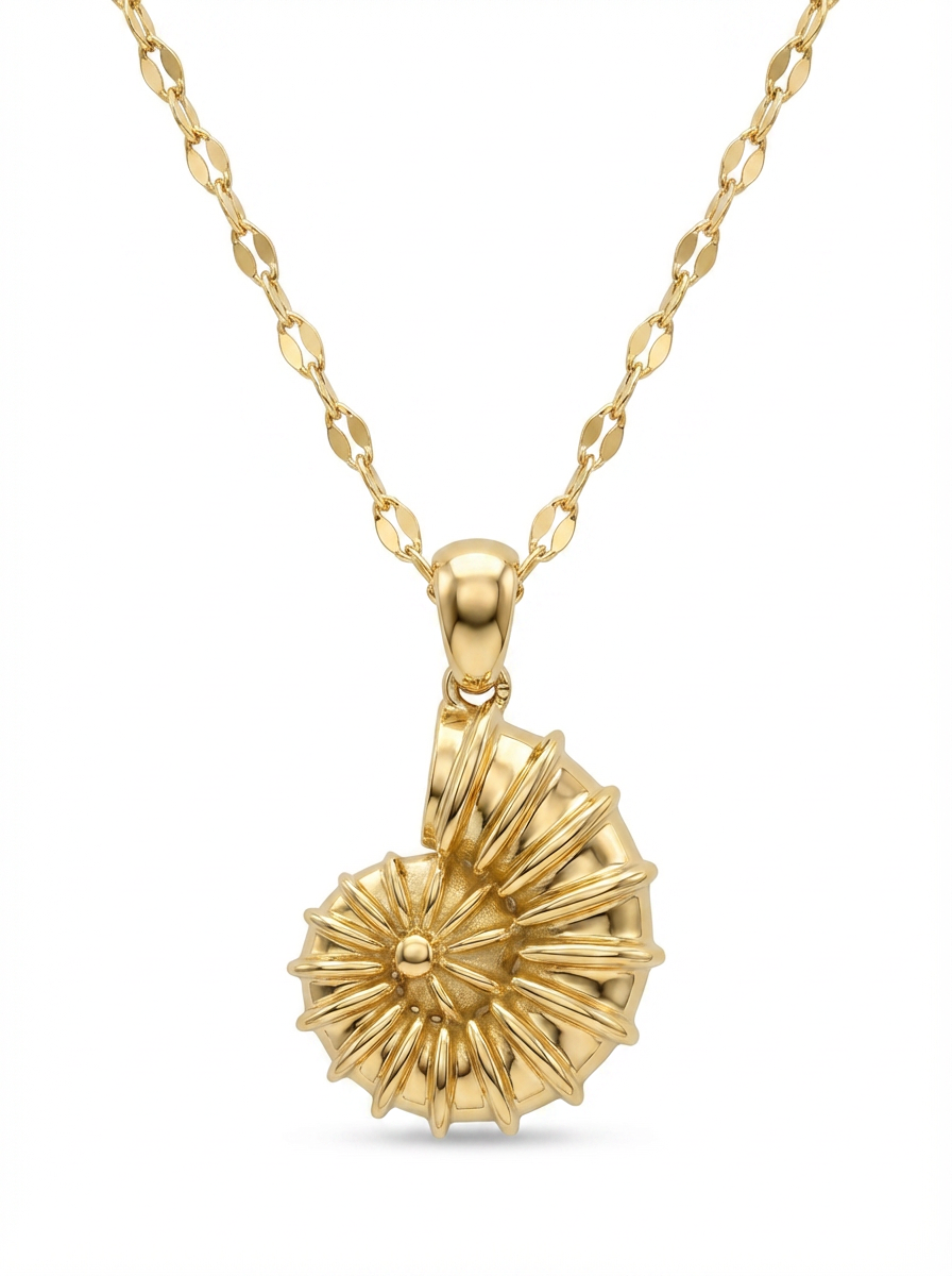 Spiral Nautilus pendant — LCP