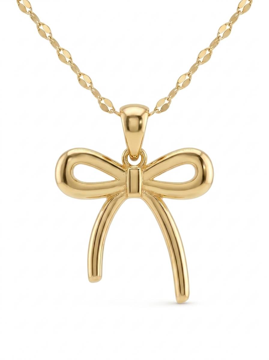 Trailing Ribbon Bow pendant — LCP