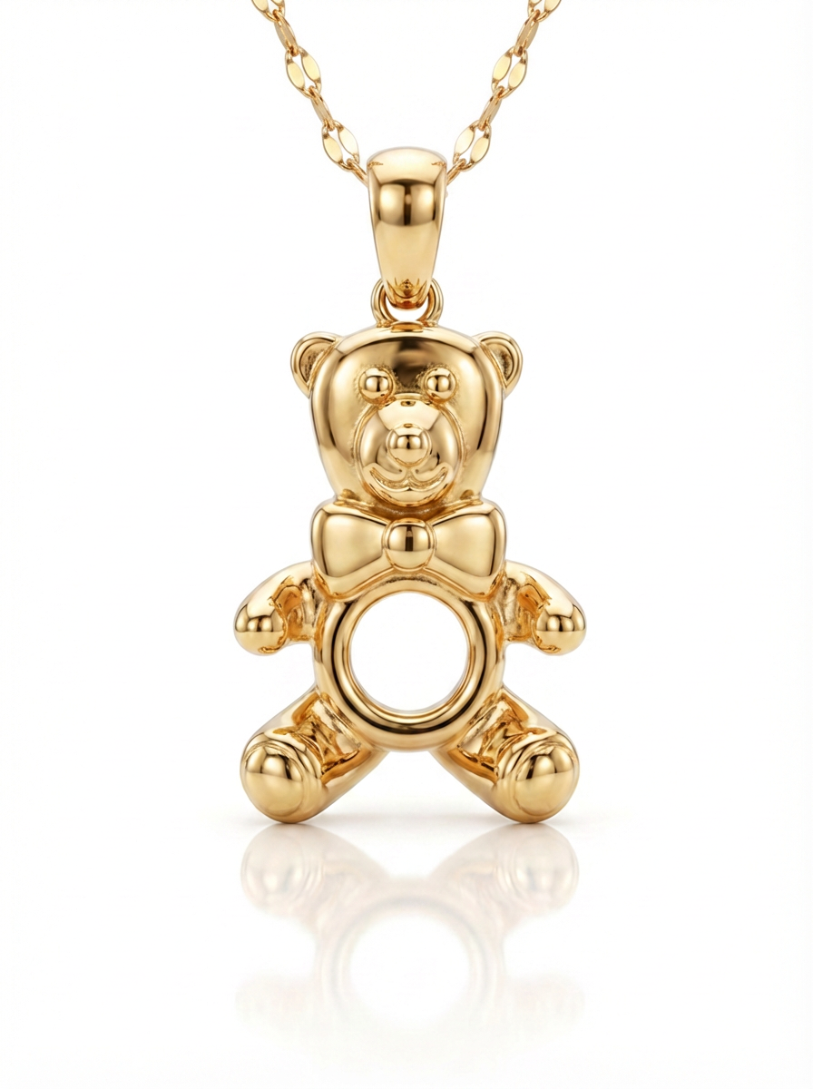 Bear with Hoop pendant — LCP