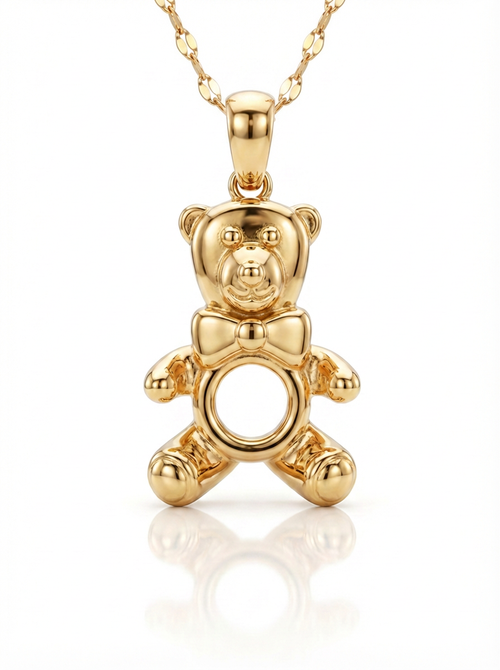 Bear with Hoop pendant — LCP