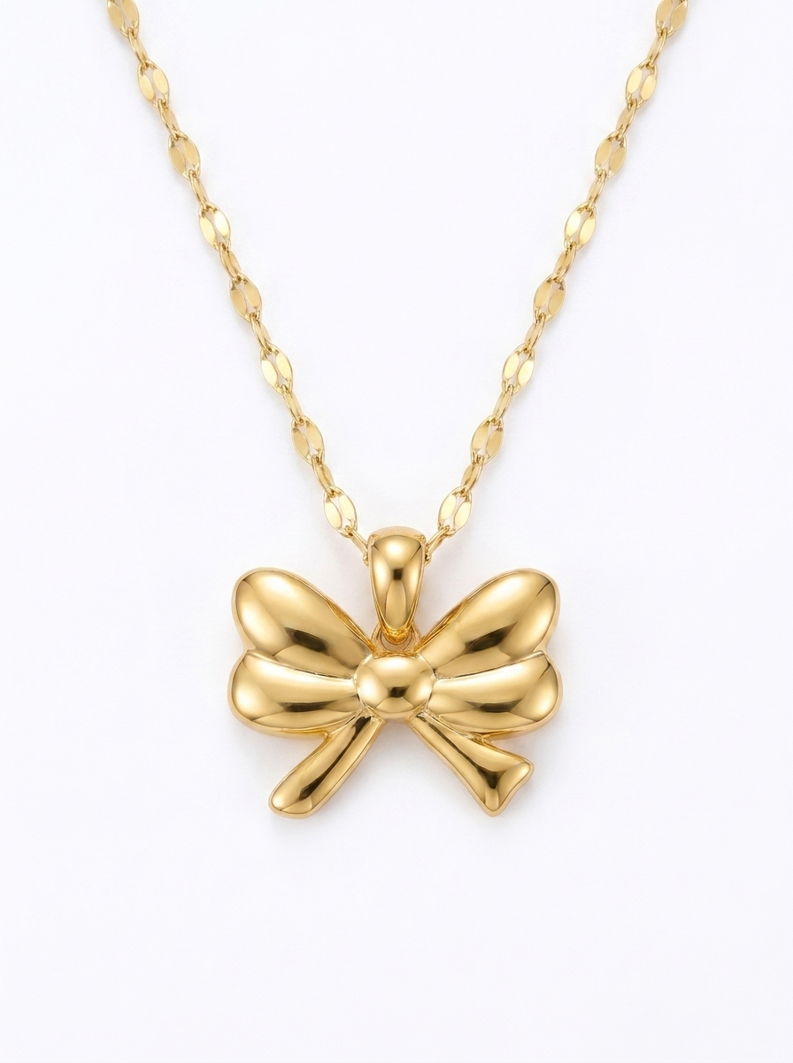 Trailing Bow Ribbon pendant — LCP