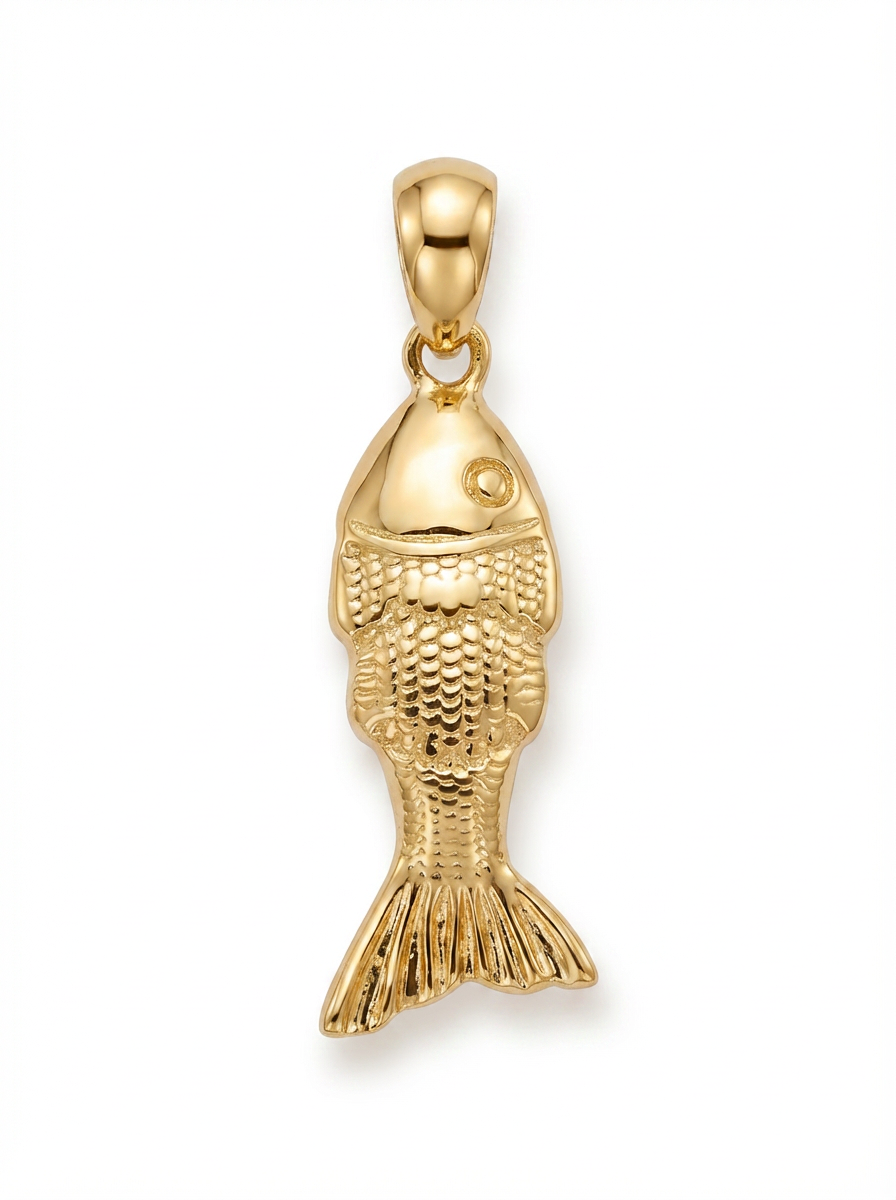 Swimming Koi Fish pendant — N