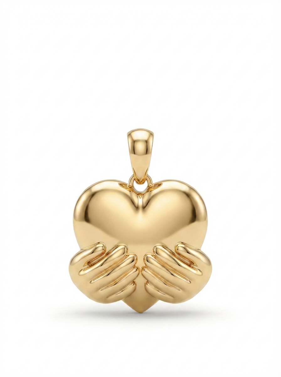 Heart in Hands pendant — N