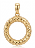 Twisted Rope Circle pendant — N