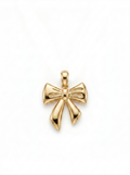 Delicate Ribbon Bow pendant — N
