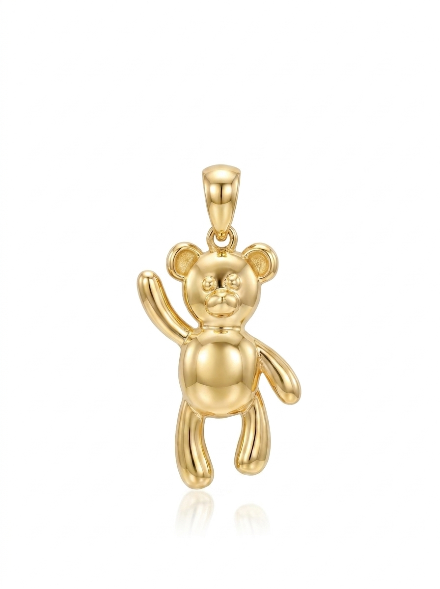 Waving Teddy Bear pendant — N