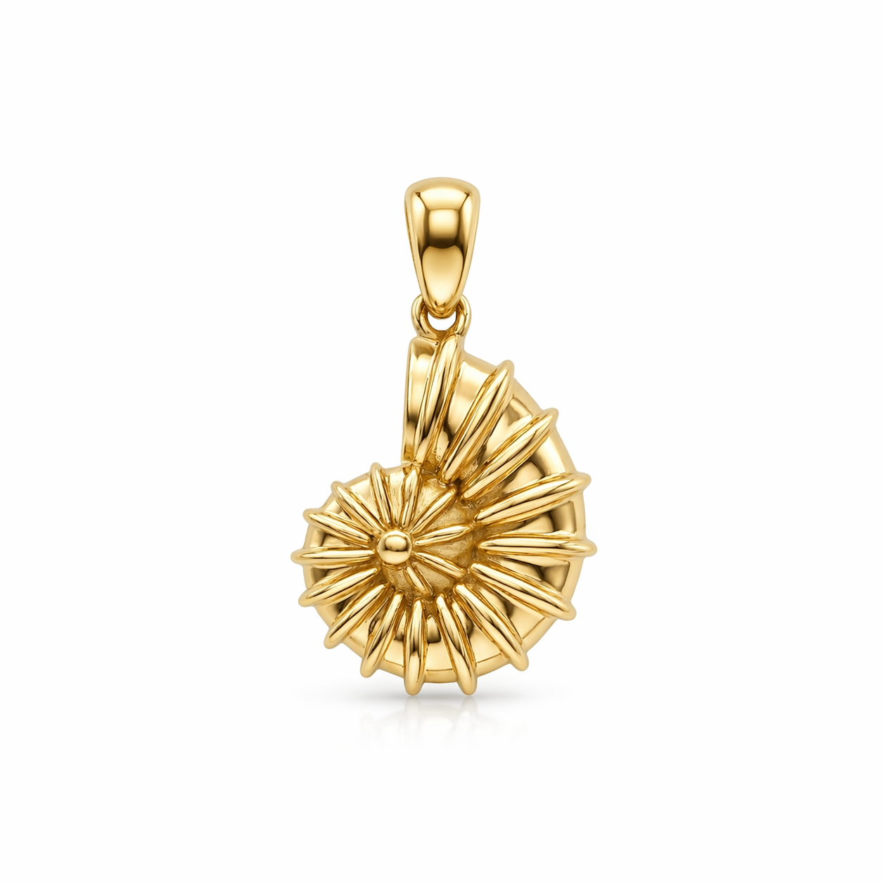 Spiral Nautilus pendant — N
