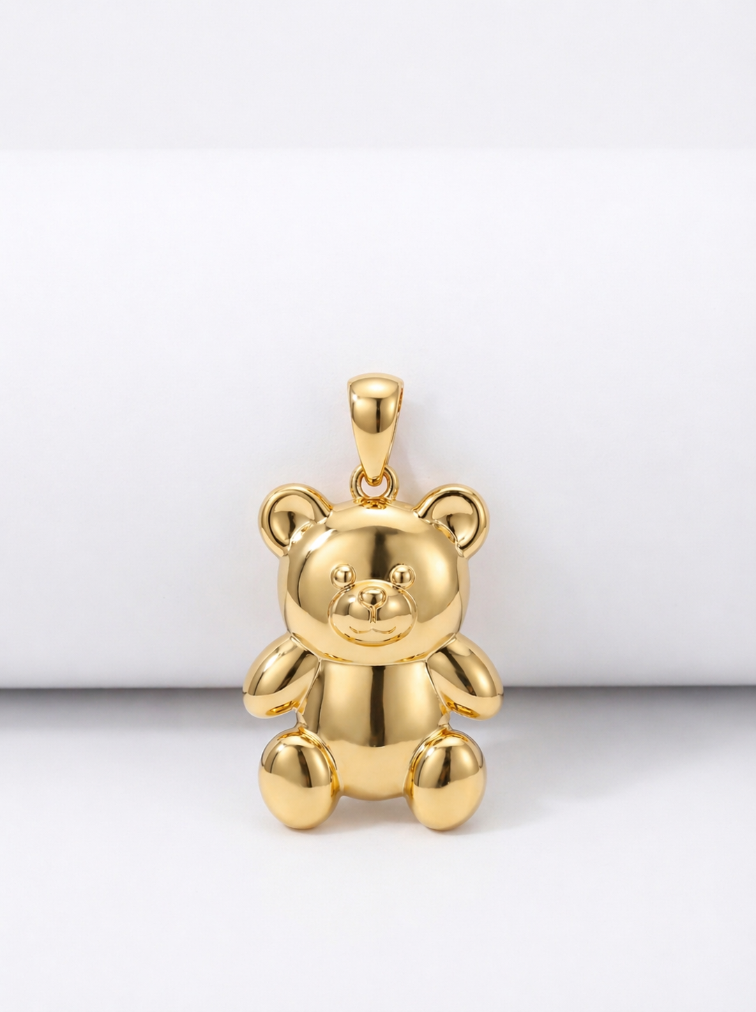 Polished Teddy Bear pendant — N