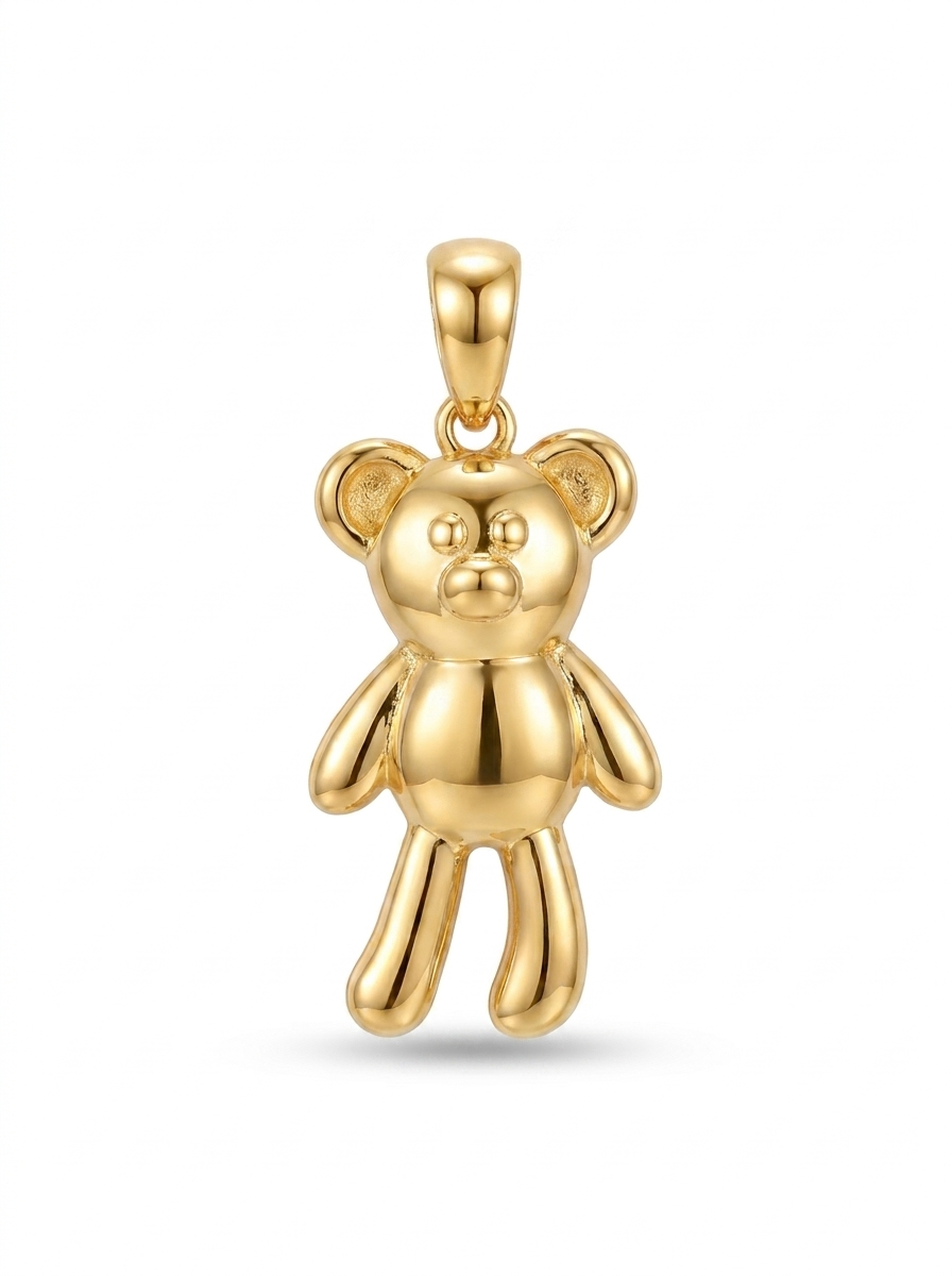 Standing Plush Bear pendant — N