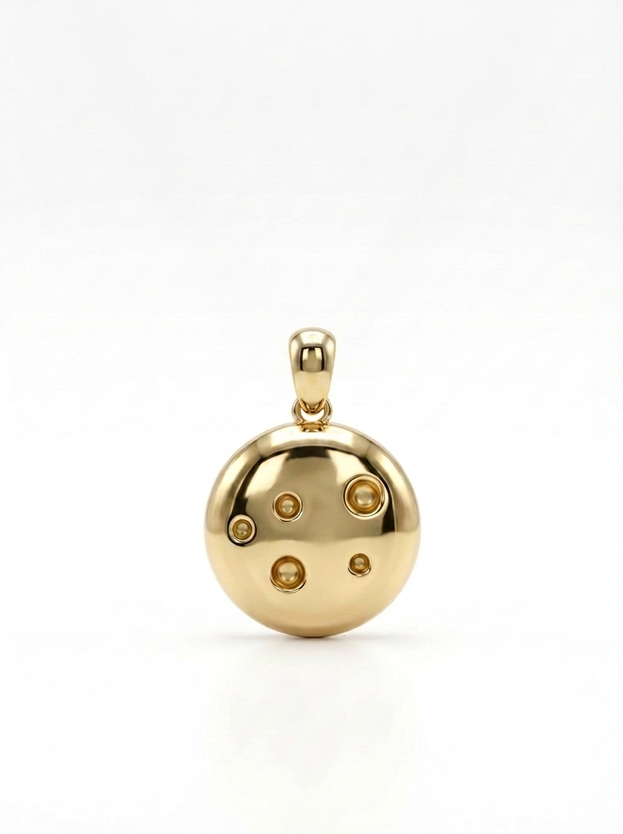Smiley Face Orb pendant — N