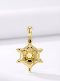 Honeycomb Turtle pendant — N