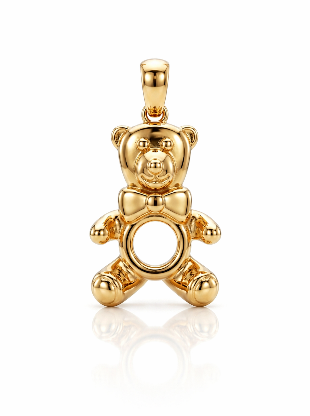 Bear with Hoop pendant — N
