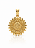 Textured Sunflower pendant — N