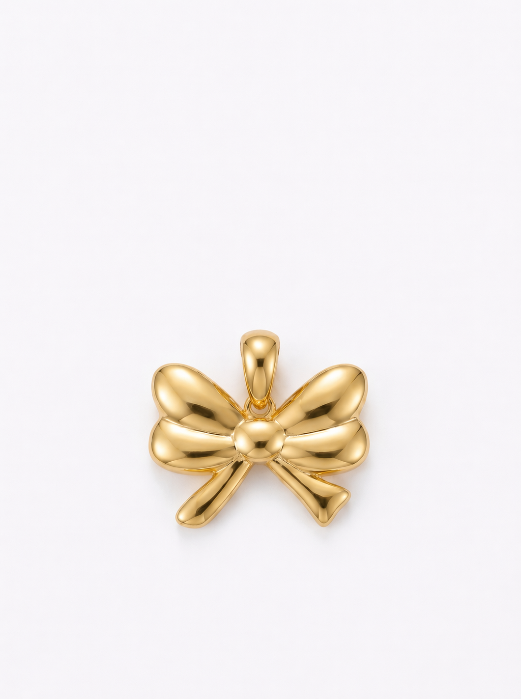 Trailing Bow Ribbon pendant — N