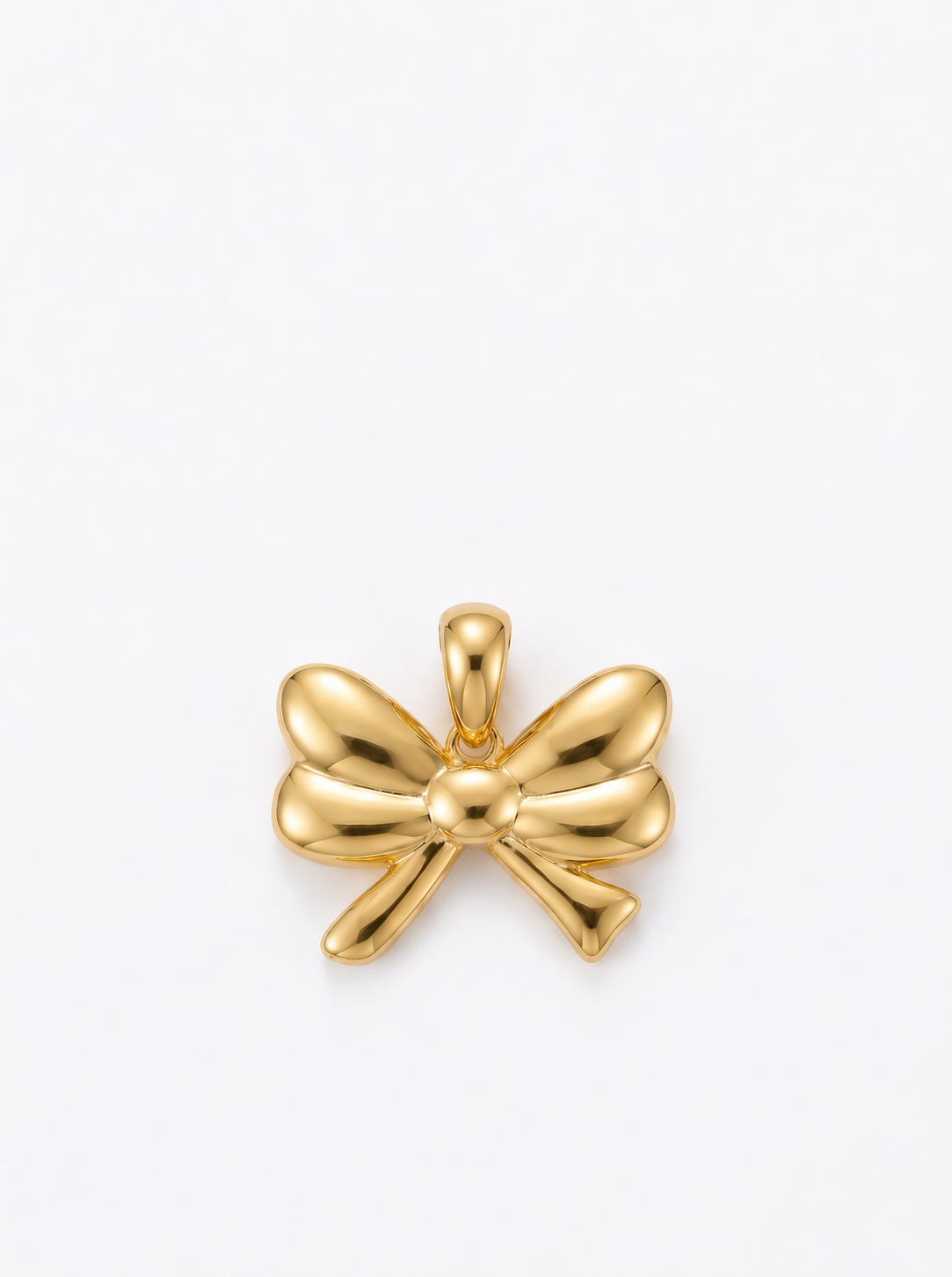 Trailing Bow Ribbon pendant — N
