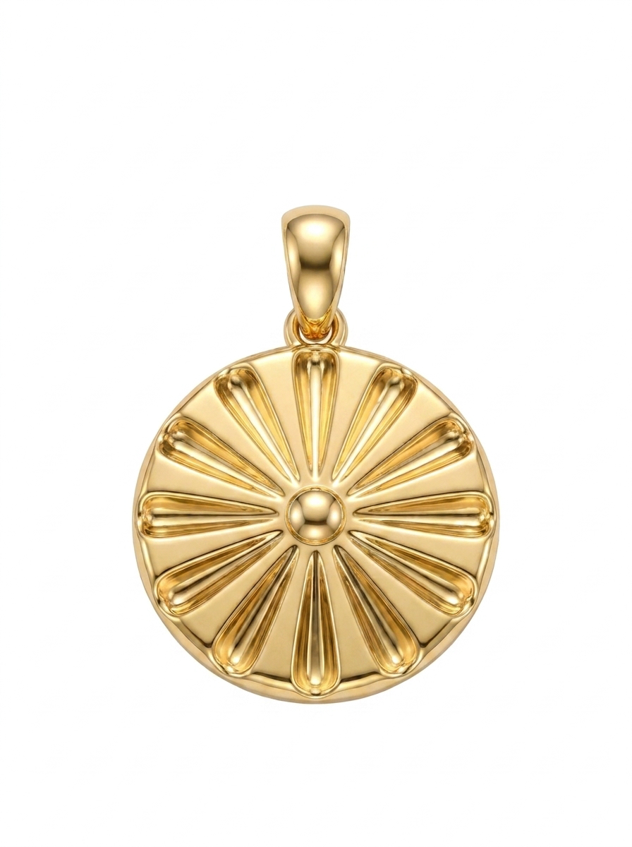 Sunburst Medallion pendant — N