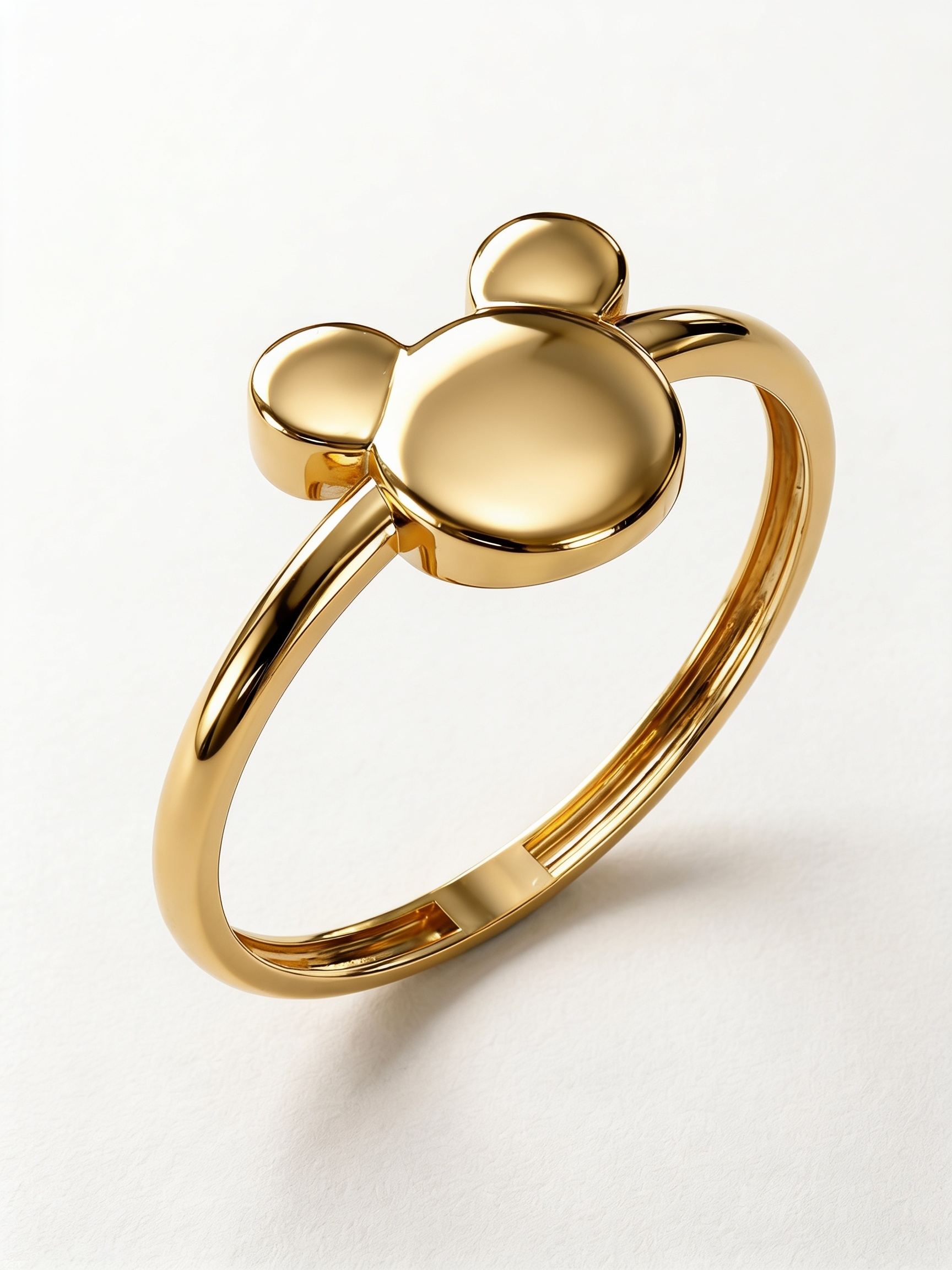 Boxing Bear Gold Ring