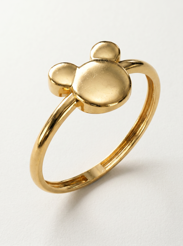 Puffed Clover Gold Ring